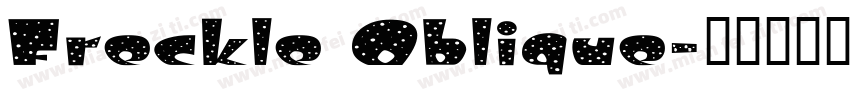 Freckle Oblique字体转换